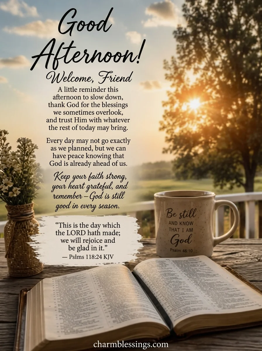 Peaceful Thursday Afternoon Blessings image