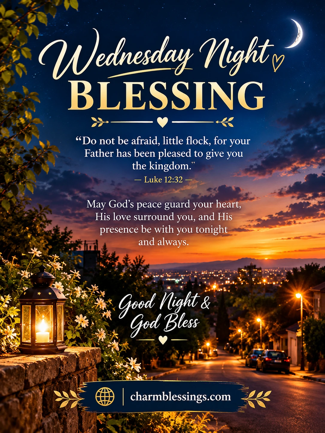 Wednesday Night Blessings and Prayers image