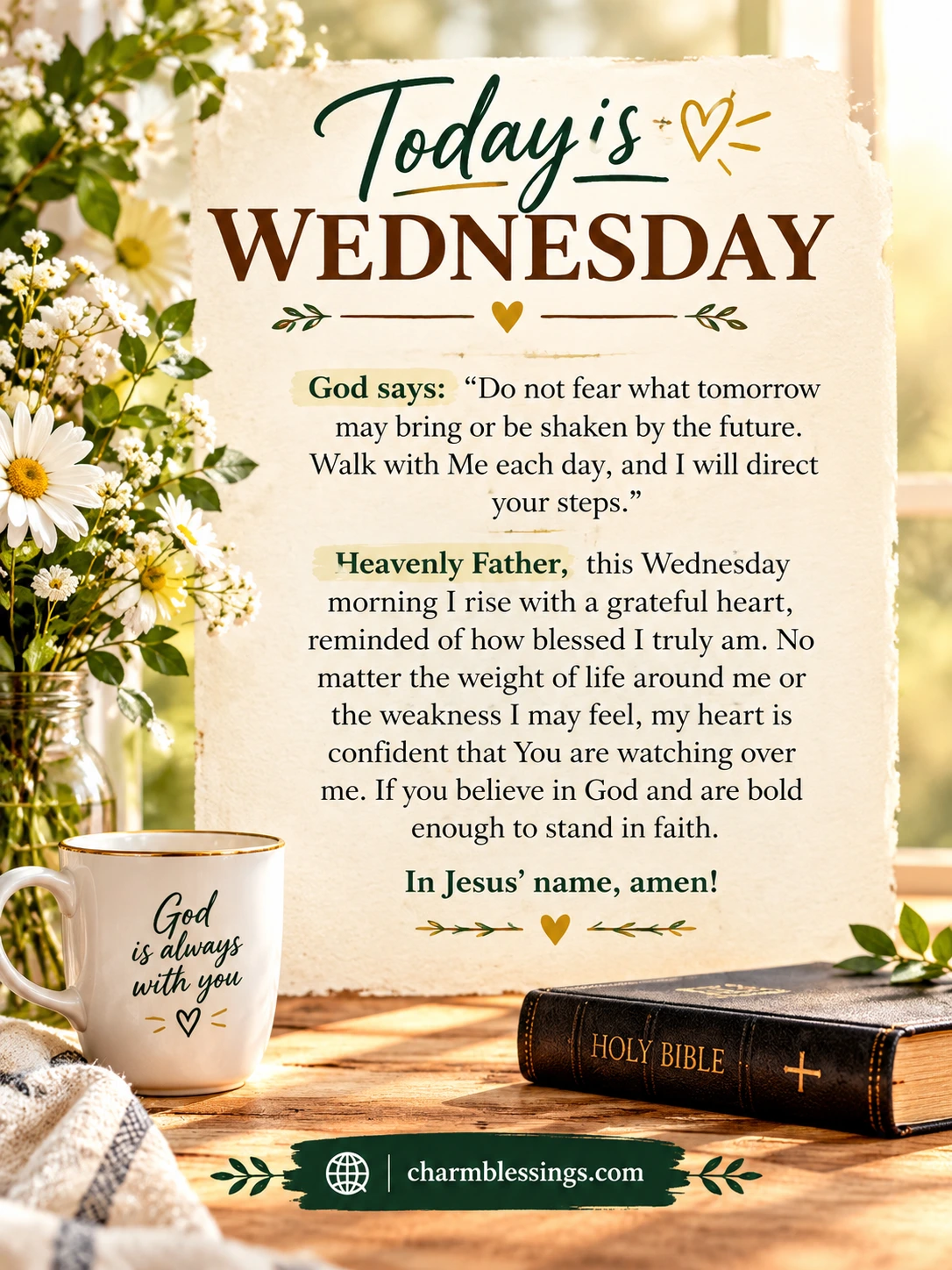 inspiration wednesday prayer​s Image