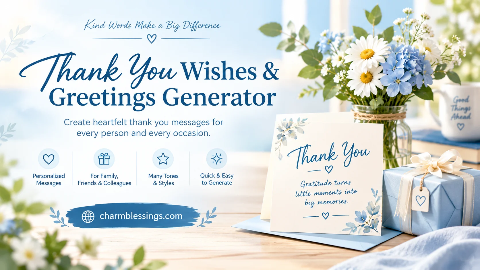 Thank You Wishes Generator