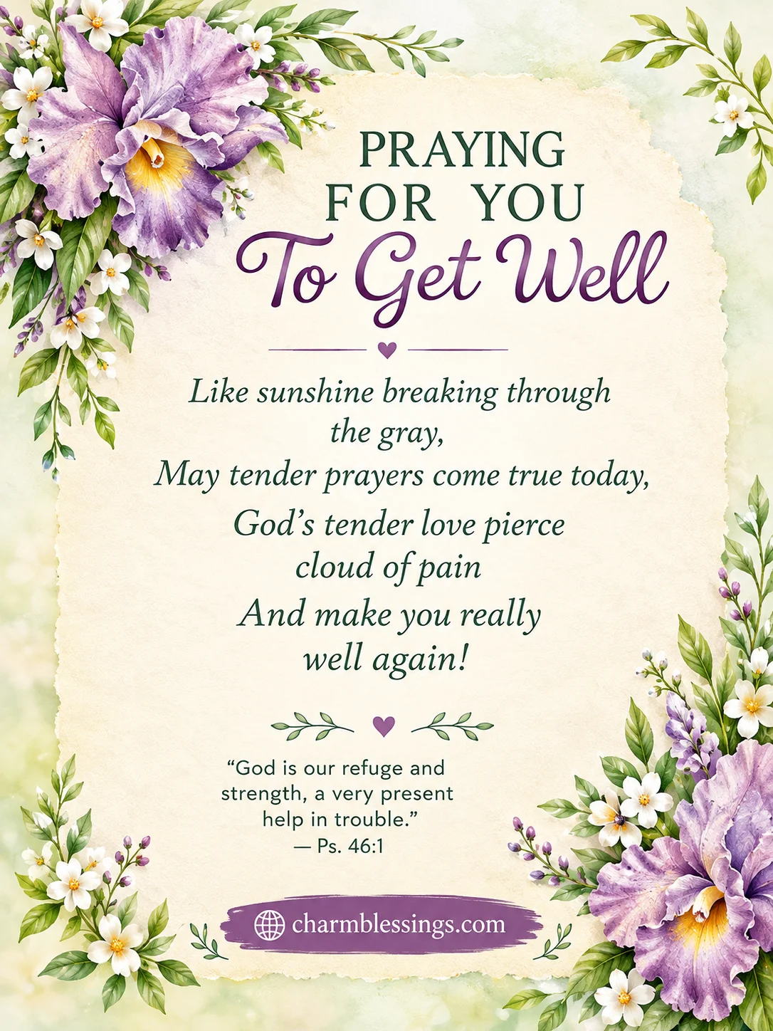 Get Well Soon Wish and Messages image by charmblessings