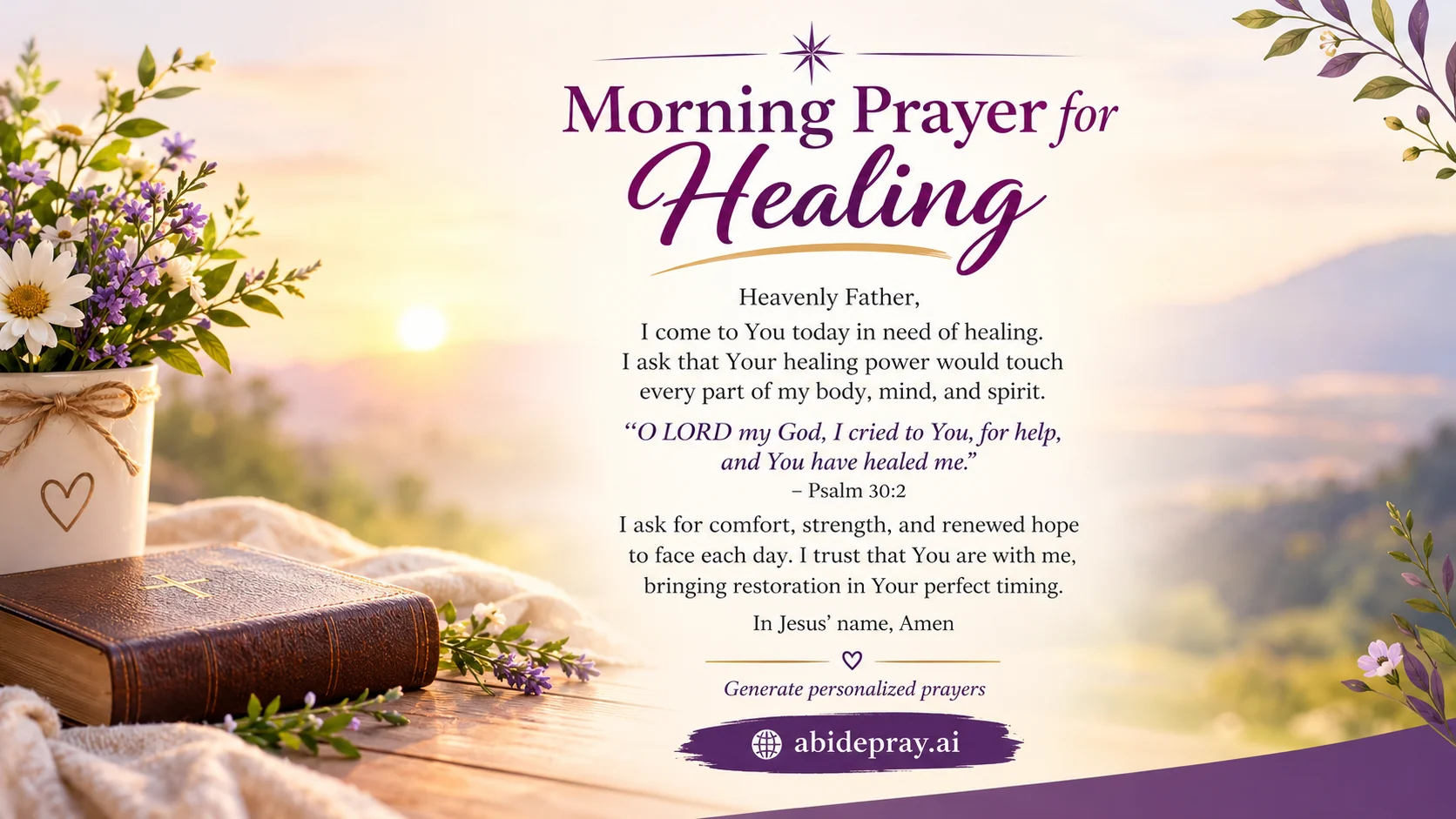 50+ Good Morning Healing Prayers for Strength, Peace and Hope