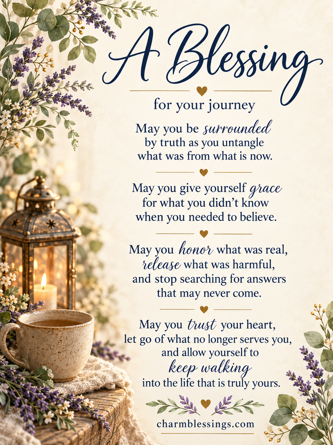 Healing blessing image for your journey 