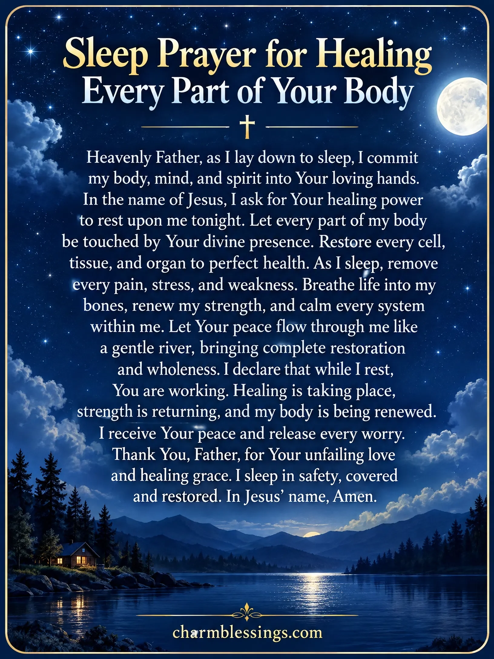 Night Healing Prayers for Peace image by charmblessings
